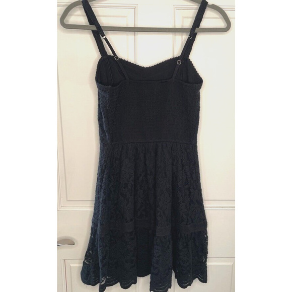 Hollister Women's Lace Crochet Strappy Mini Dress Size Small 90's Y2K Whimsigoth - Picture 7 of 14